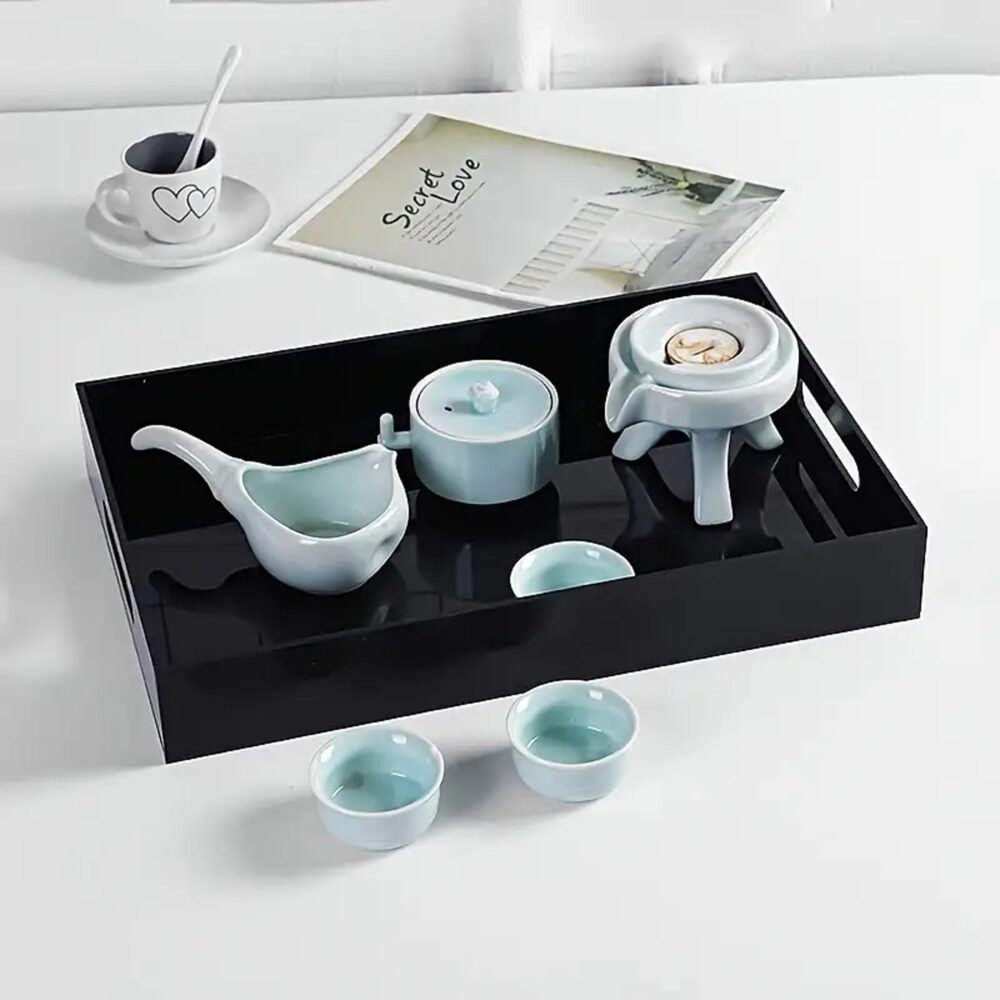 Premium Acrylic Serving Tray with Handles