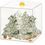 Clear Acrylic Kids Money Saving Box
