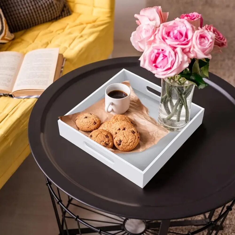 Premium Acrylic Serving Tray with Handles