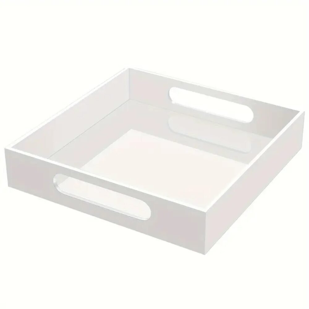 Premium Acrylic Serving Tray with Handles