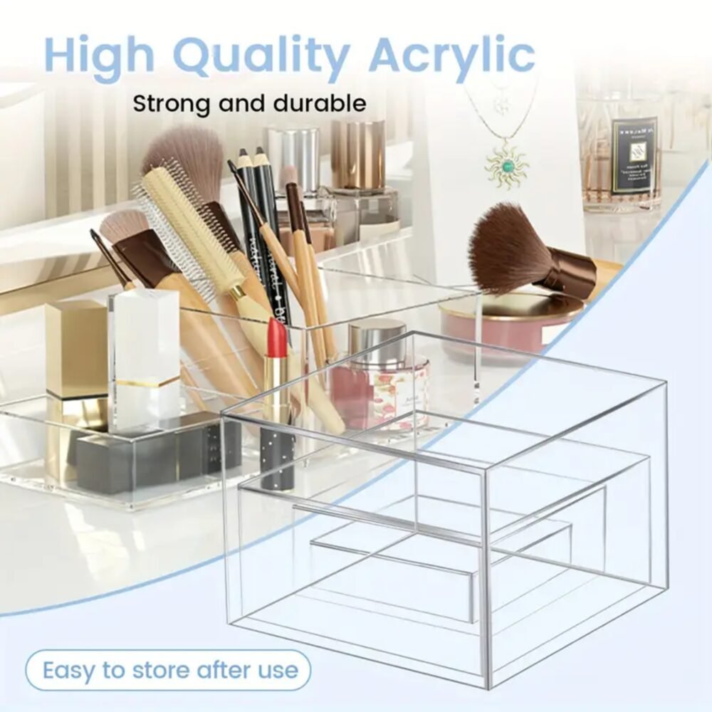 Clear Acrylic Dessert Display Risers Set 4pcs