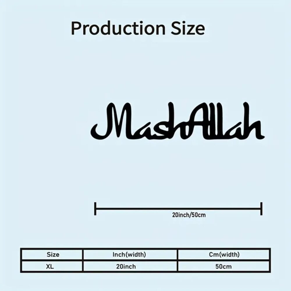 Mashallah Islamic Acrylic Wall Art