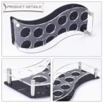 12 Hole Acrylic Short Glass Tray | Multi-Purpose Display and Storage Tray