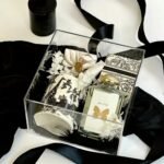 Luxury Clear Acrylic Gift Box with Satin Ribbon