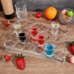 24 Hole Acrylic Short Glass Tray | Multi-Purpose Display and Storage Tray
