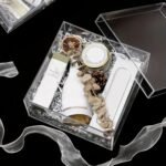 Luxury Clear Acrylic Gift Box with Satin Ribbon