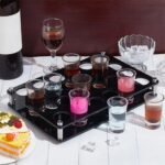 24 Hole Acrylic Short Glass Tray | Multi-Purpose Display and Storage Tray