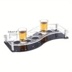12 Hole Acrylic Short Glass Tray | Multi-Purpose Display and Storage Tray