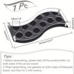 12 Hole Acrylic Short Glass Tray | Multi-Purpose Display and Storage Tray