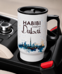 Dubai Travel Mug with Lid & Handle