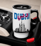 Dubai Travel Mug with Lid & Handle