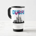 Dubai Travel Mug with Lid & Handle