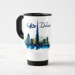 Dubai Travel Mug with Lid & Handle