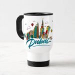 Dubai Travel Mug with Lid & Handle
