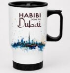 Dubai Travel Mug with Lid & Handle