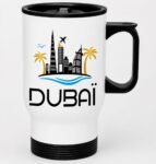Dubai Travel Mug with Lid & Handle