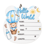 Baby Birth Announcement Plaque, Newborn Baby Name Sign