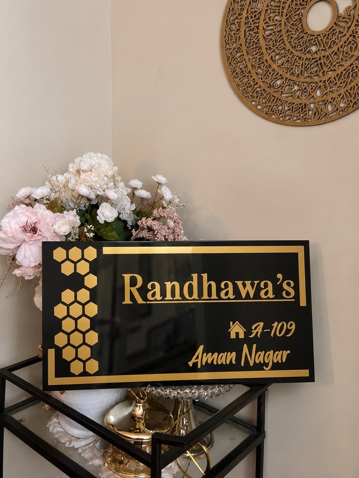 Custom Acrylic Name Plate