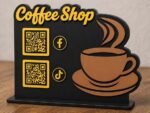 Personalized Acrylic QR Code Sign Stand