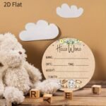 Baby Birth Announcement Plaque, Newborn Baby Name Sign