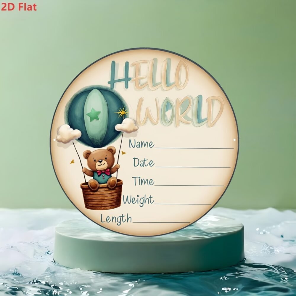 Baby Birth Announcement Plaque, Newborn Baby Name Sign