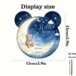 Baby Birth Announcement Plaque, Newborn Baby Name Sign