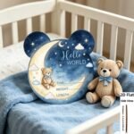 Baby Birth Announcement Plaque, Newborn Baby Name Sign