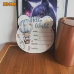Baby Birth Announcement Plaque, Newborn Baby Name Sign