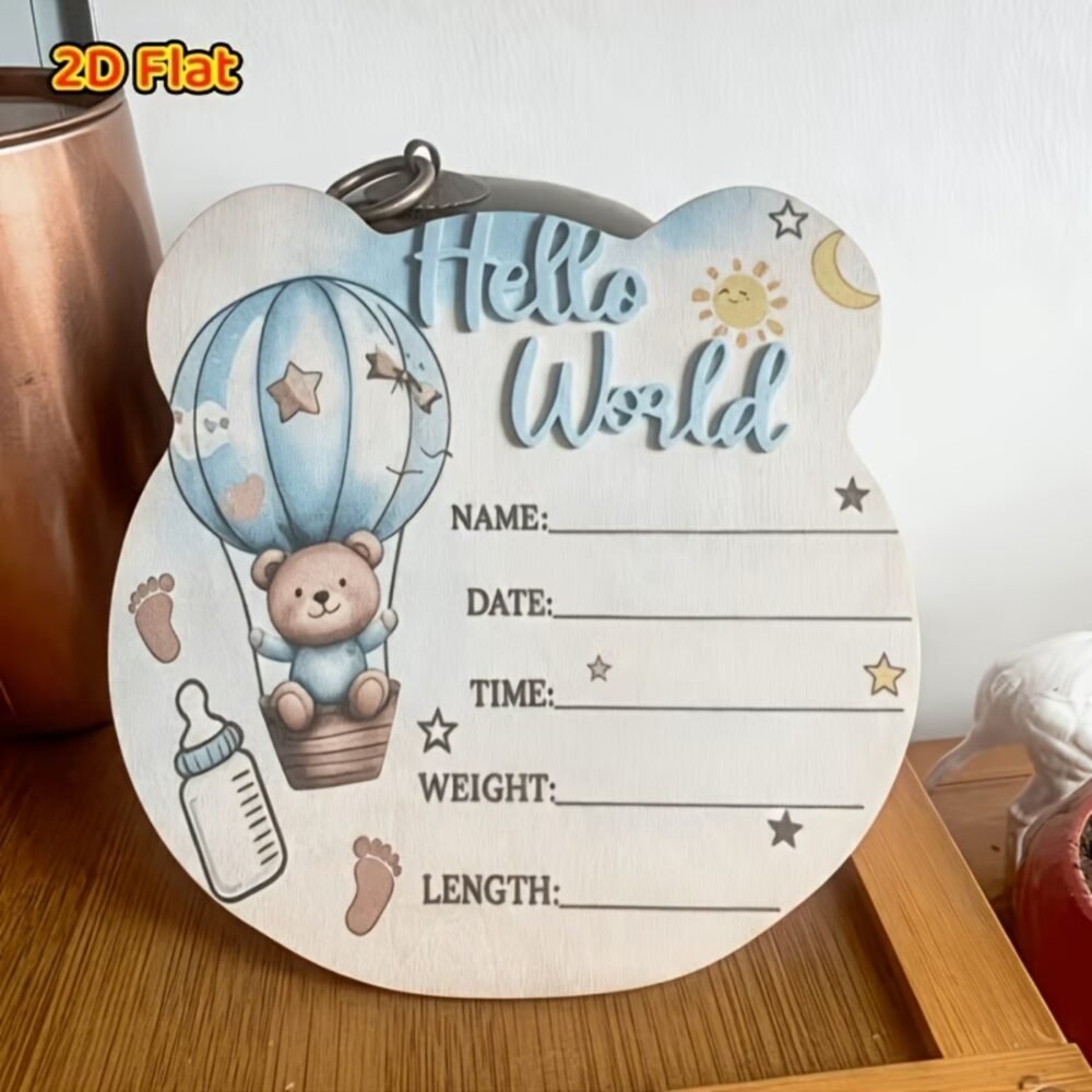 Baby Birth Announcement Plaque, Newborn Baby Name Sign