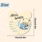 Baby Birth Announcement Plaque, Newborn Baby Name Sign