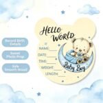 Baby Birth Announcement Plaque, Newborn Baby Name Sign