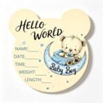 Baby Birth Announcement Plaque, Newborn Baby Name Sign