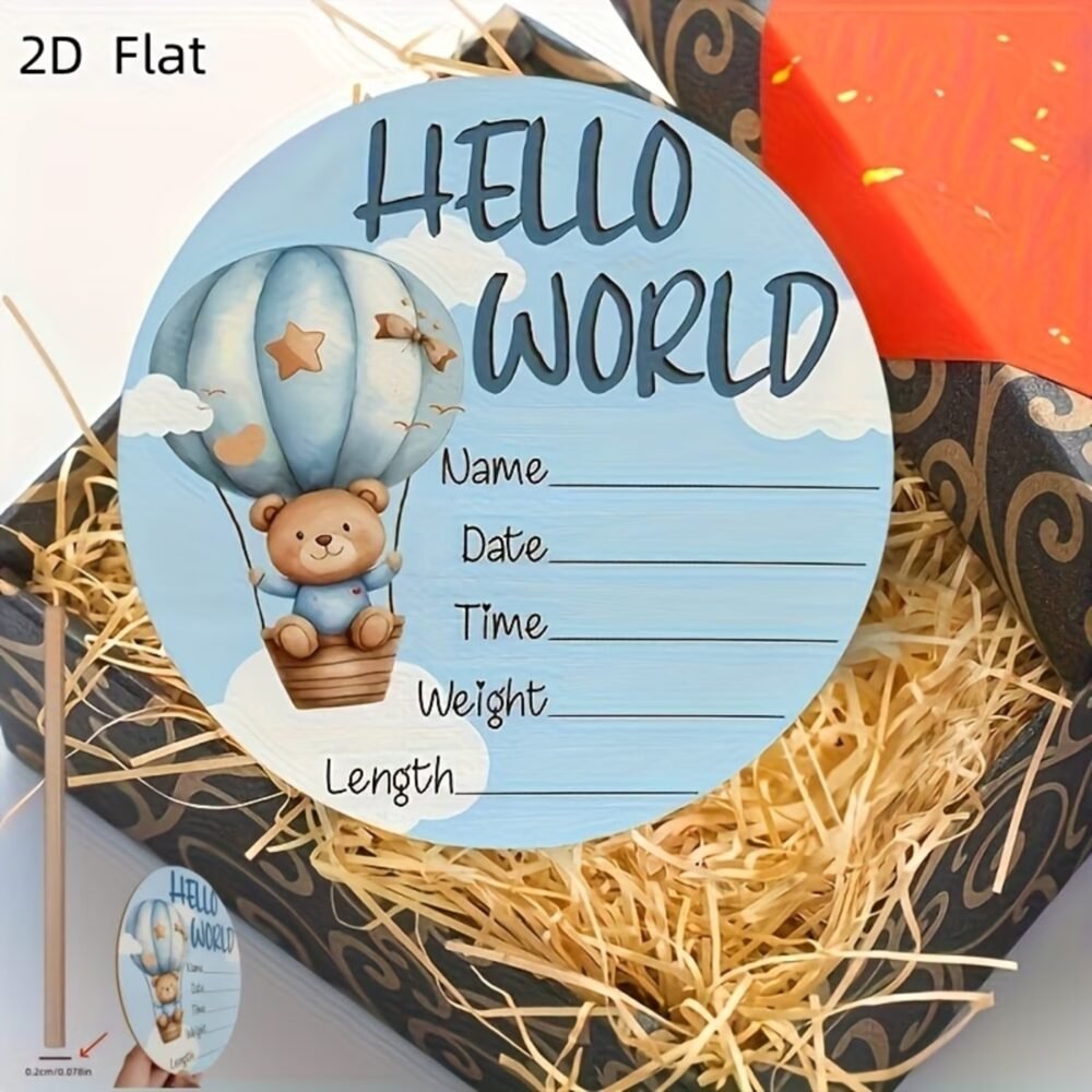 Baby Birth Announcement Plaque, Newborn Baby Name Sign