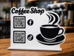 Personalized Acrylic QR Code Sign Stand